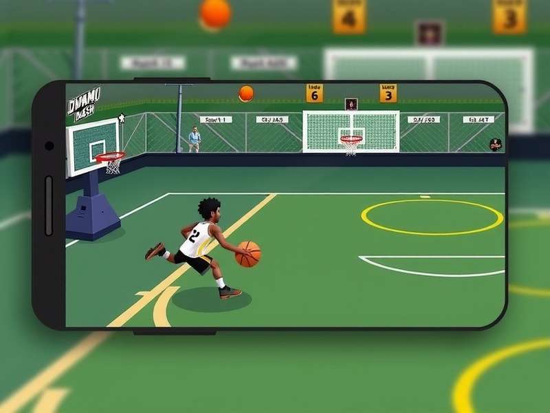 Dynamo Dribble Dash gameplay screenshot showing basketball action